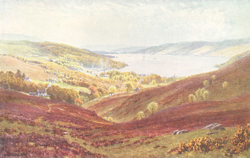 SCOTLAND. Garelochhead, Dumbartonshire 1922 old antique vintage print picture